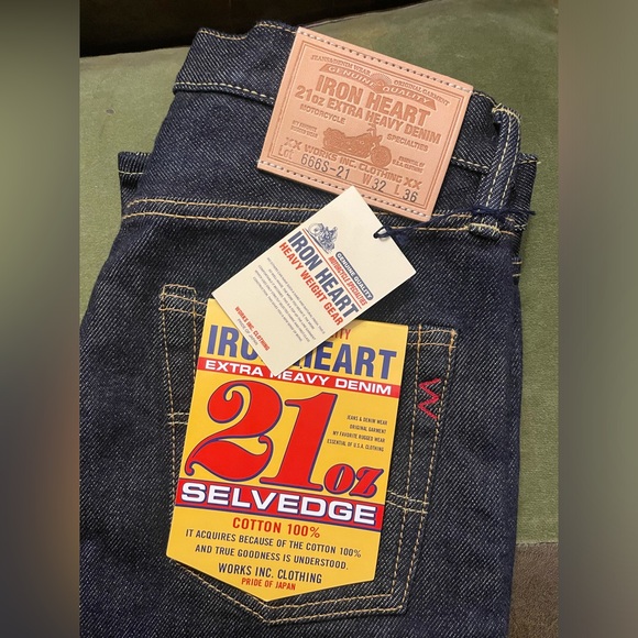 Iron Heart 666s-21oz indigo - Picture 7 of 7